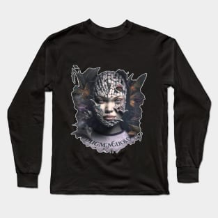 Chic Chill: The Balaclava Mask T-Shirt Long Sleeve T-Shirt